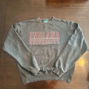 Champion Indiana University Gray Crewneck Sweater